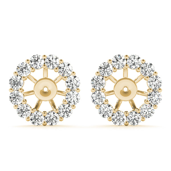 18K Yellow Gold 3/8 ct tw Fashion Diamond Earring