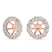 14K Rose Gold 3/8 ct tw Fashion Diamond Earring