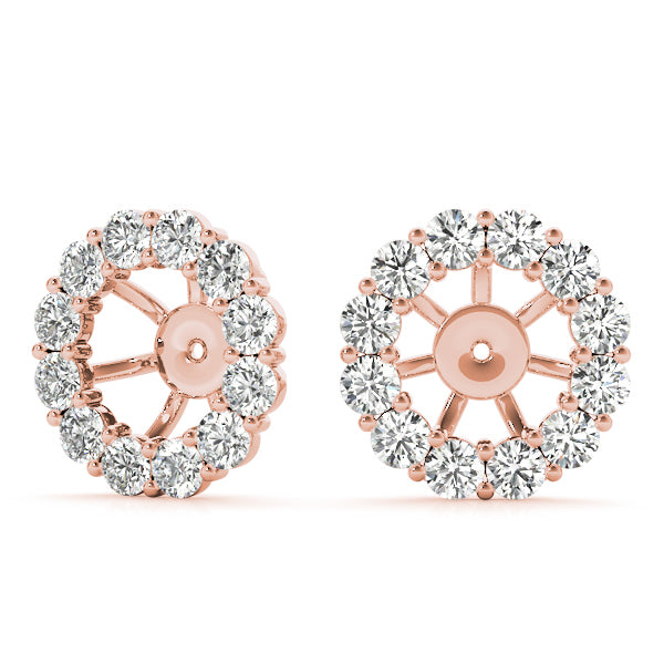 14K Rose Gold 3/8 ct tw Fashion Diamond Earring