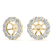 14K Yellow Gold 3/8 ct tw Fashion Diamond Earring