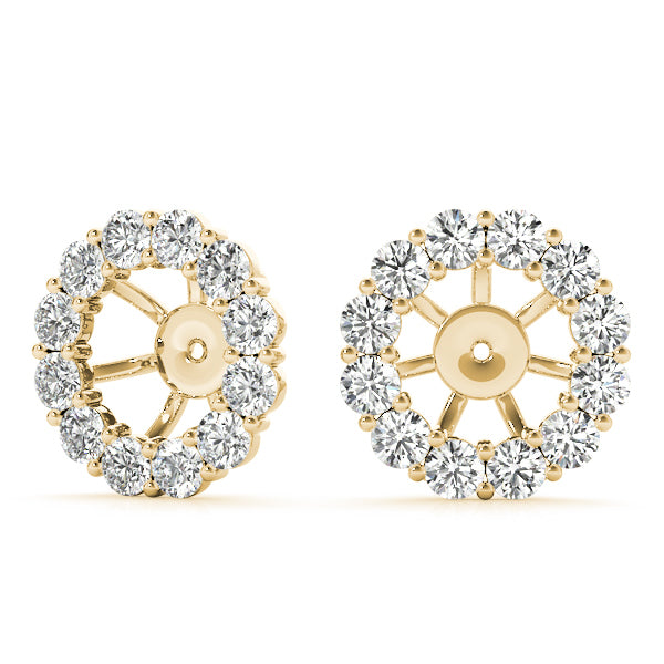 14K Yellow Gold 3/8 ct tw Fashion Diamond Earring