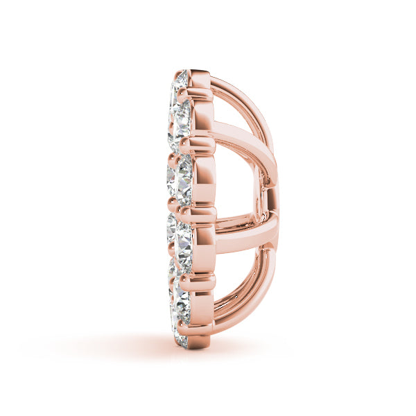 14K Rose Gold 3/8 ct tw Fashion Diamond Earring