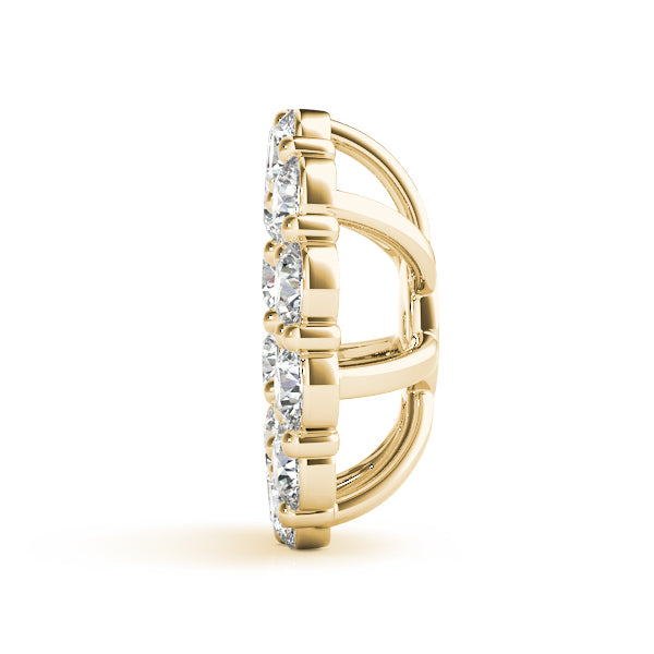 18K Yellow Gold 3/8 ct tw Fashion Diamond Earring