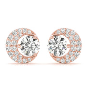 14K Rose Gold 1/3 ct tw Fashion Diamond Earring