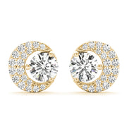 18K Yellow Gold 1/3 ct tw Fashion Diamond Earring