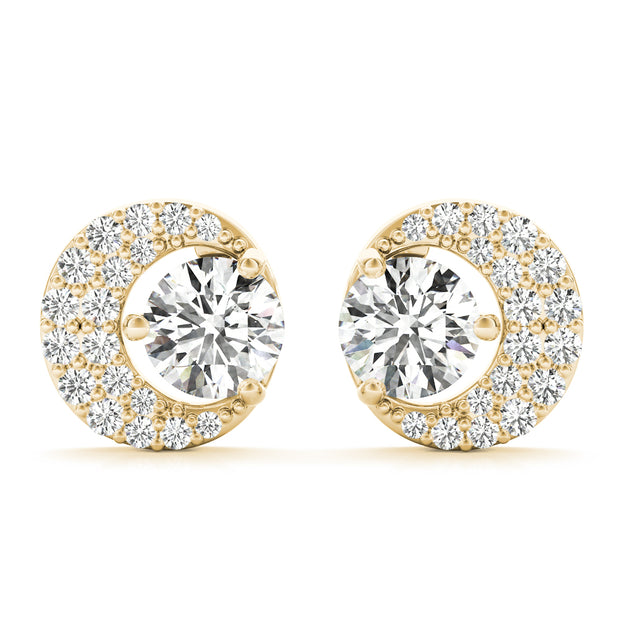 18K Yellow Gold 1/3 ct tw Fashion Diamond Earring