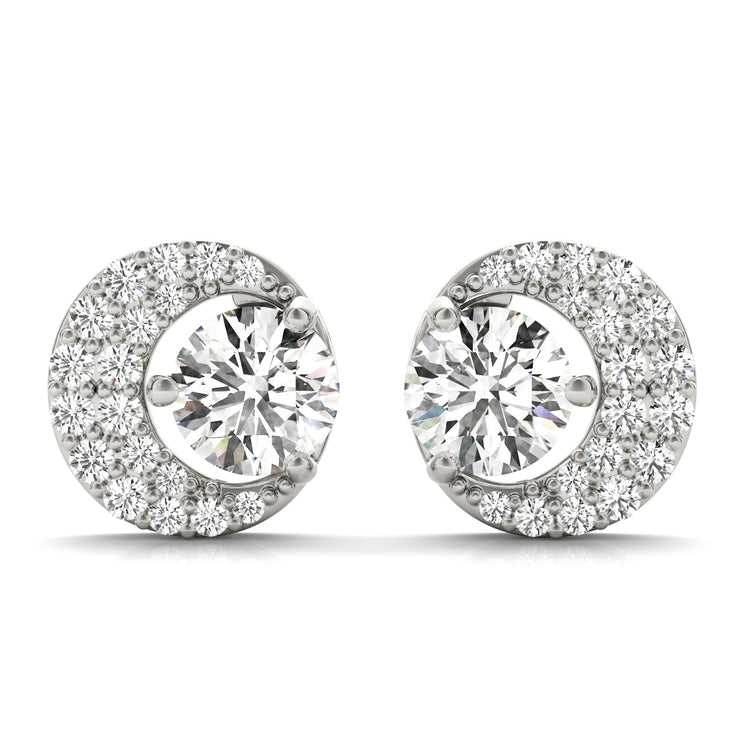 18K White Gold 1/3 ct tw Fashion Diamond Earring