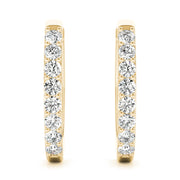 14K Yellow Gold 1/10 ct tw Fashion Diamond Earring