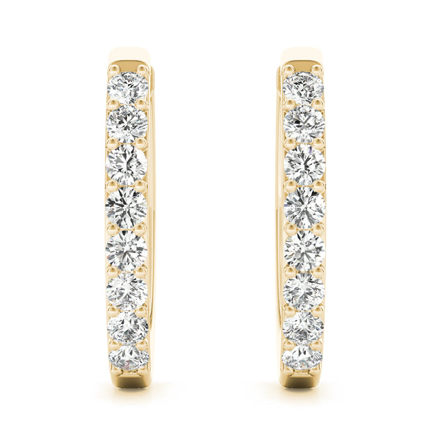 14K Yellow Gold 1/10 ct tw Fashion Diamond Earring