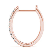 14K Rose Gold 1/10 ct tw Fashion Diamond Earring