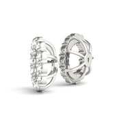 0.60 CTW Round Diamond Earring Jackets
