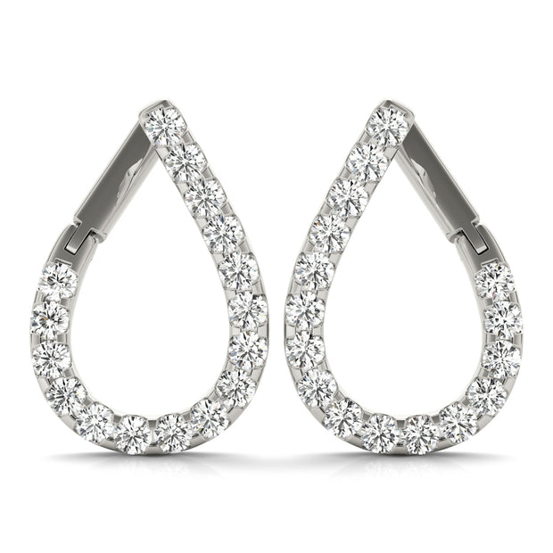 Platinum 1/3 ct tw Fashion Diamond Earring