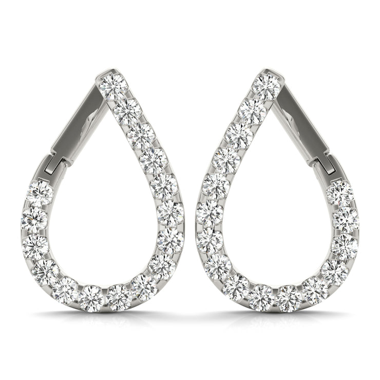 Platinum 1/3 ct tw Fashion Diamond Earring