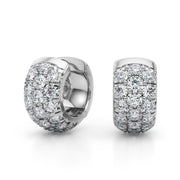 14K White Gold 1 1/2 ct tw Fashion Diamond Earring