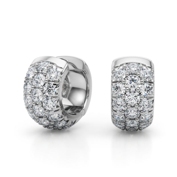 14K White Gold 1 1/2 ct tw Fashion Diamond Earring