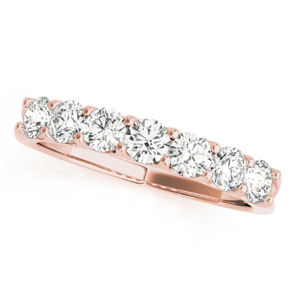18K Rose Gold 1/5 ct tw Diamond Wedding Ring