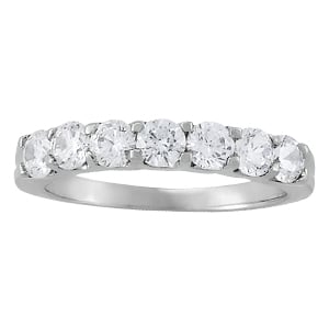 14K White Gold 1/5 ct tw Diamond Wedding Ring