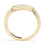 18K Yellow Gold 1/6 ct tw Diamond Wedding Ring