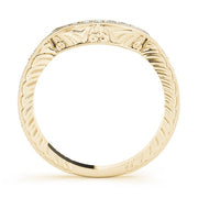 14K Yellow Gold 1/6 ct tw Diamond Wedding Ring