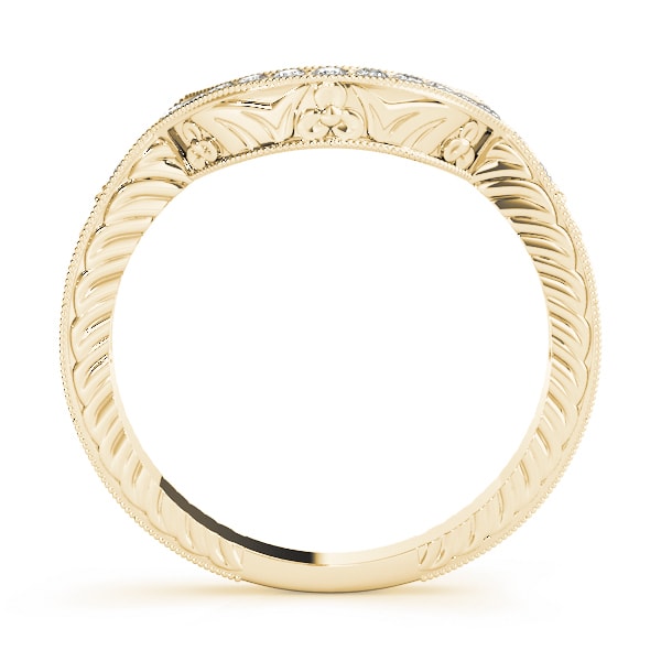14K Yellow Gold 1/6 ct tw Diamond Wedding Ring