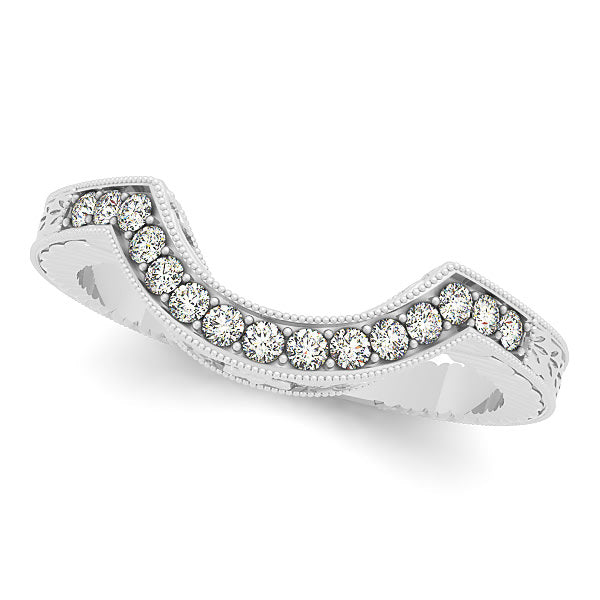 14K White Gold 1/6 ct tw Diamond Wedding Ring