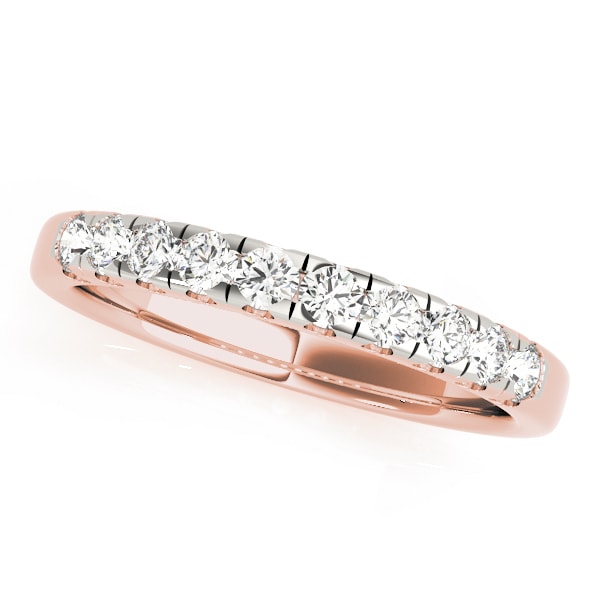 14K Rose Gold 1/2 ct tw Diamond Wedding Ring