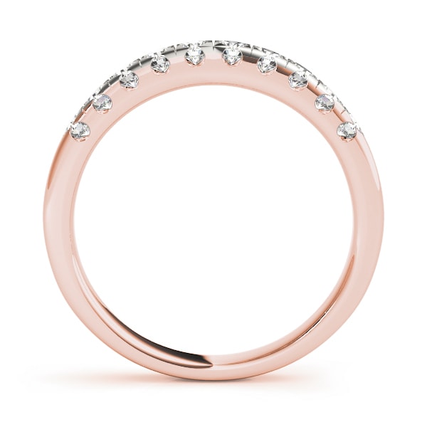 18K Rose Gold 1/2 ct tw Diamond Wedding Ring
