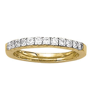 14K White Gold 1/2 ct tw Diamond Wedding Ring