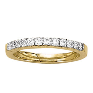 18K White Gold 1/2 ct tw Diamond Wedding Ring