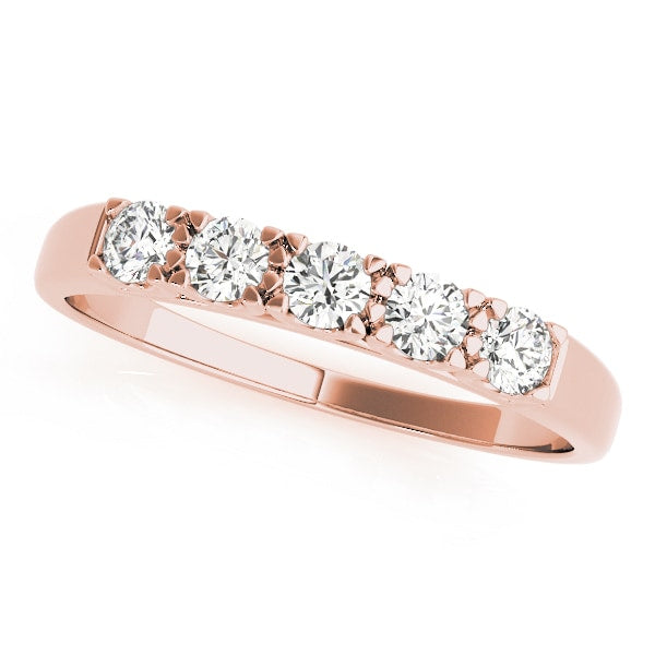 14K Rose Gold 1/2 ct tw Diamond Wedding Ring