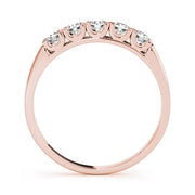 14K Rose Gold 1/2 ct tw Diamond Wedding Ring