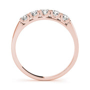 18K Rose Gold 1/2 ct tw Diamond Wedding Ring