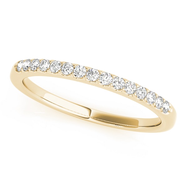 18K Yellow Gold 1/4 ct tw Diamond Wedding Ring