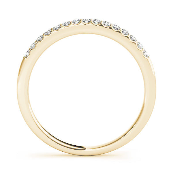 18K Yellow Gold 1/4 ct tw Diamond Wedding Ring