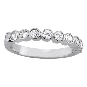 14K White Gold 1/4 ct tw Diamond Wedding Ring