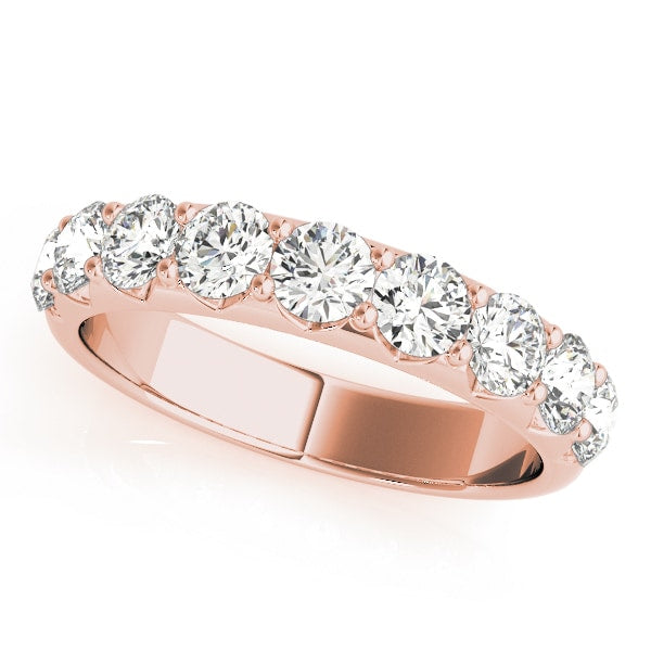 18K Rose Gold 1/5 ct tw Diamond Wedding Ring