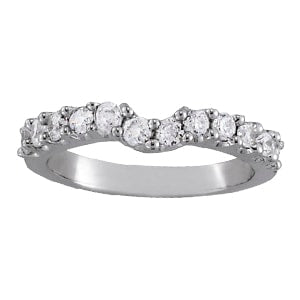 18K White Gold 1/3 ct tw Diamond Wedding Ring