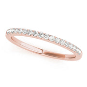 14K Rose Gold 1/5 ct tw Diamond Wedding Ring
