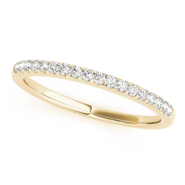 14K Yellow Gold 1/5 ct tw Diamond Wedding Ring
