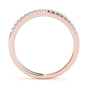 14K Rose Gold 1/5 ct tw Diamond Wedding Ring