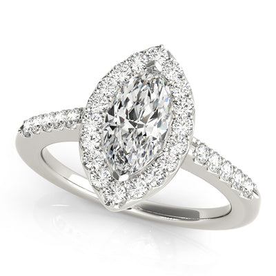 Halo Diamond Engagement Ring