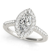 Halo Diamond Engagement Ring