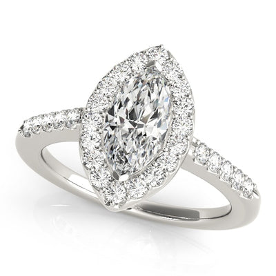 Halo Diamond Engagement Ring
