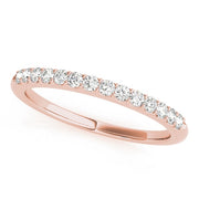 14K Rose Gold 1/5 ct tw Diamond Wedding Ring