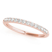 18K Rose Gold 1/5 ct tw Diamond Wedding Ring