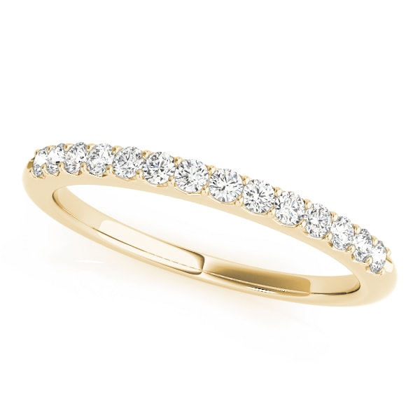 14K Yellow Gold 1/5 ct tw Diamond Wedding Ring