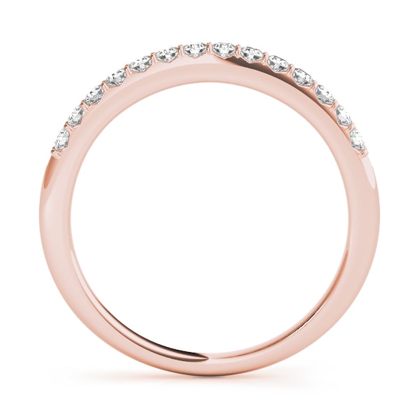 14K Rose Gold 1/5 ct tw Diamond Wedding Ring