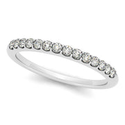 14K White Gold 1/5 ct tw Diamond Wedding Ring