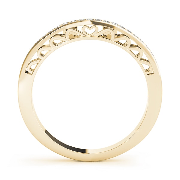 14K Yellow Gold 1/8 ct tw Diamond Wedding Ring