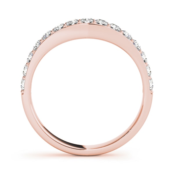 14K Rose Gold 1/2 ct tw Diamond Wedding Ring